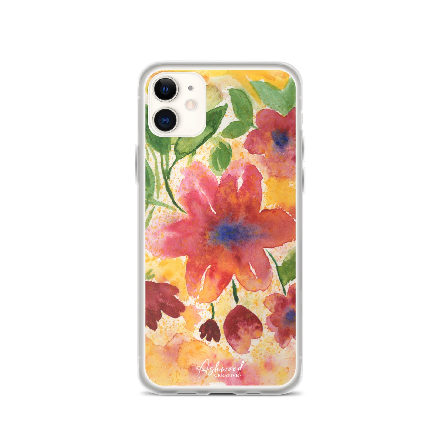 Watercolor Red Flowers Case for iPhone®