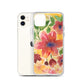 Watercolor Red Flowers Case for iPhone®