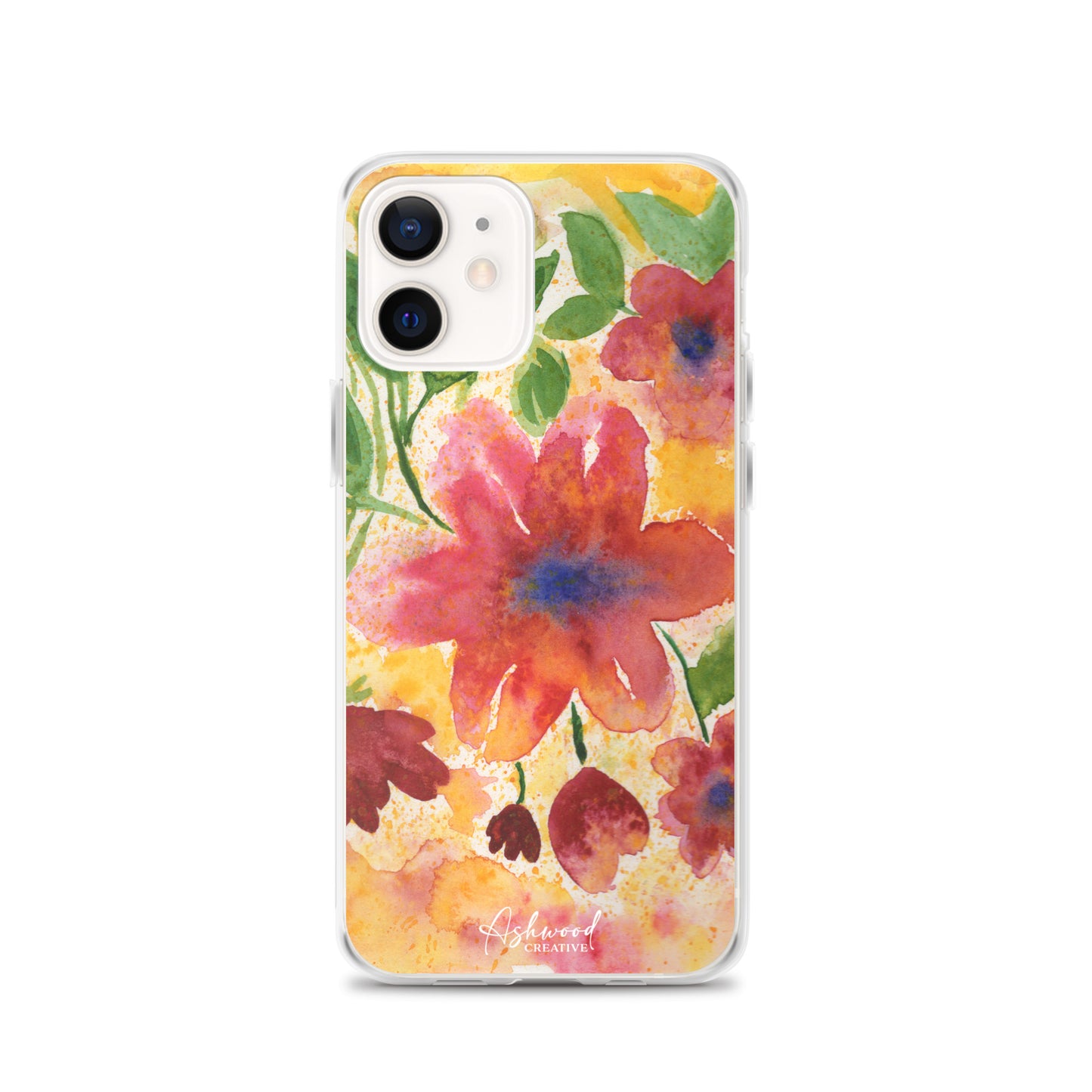 Watercolor Red Flowers Case for iPhone®