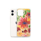 Watercolor Red Flowers Case for iPhone®