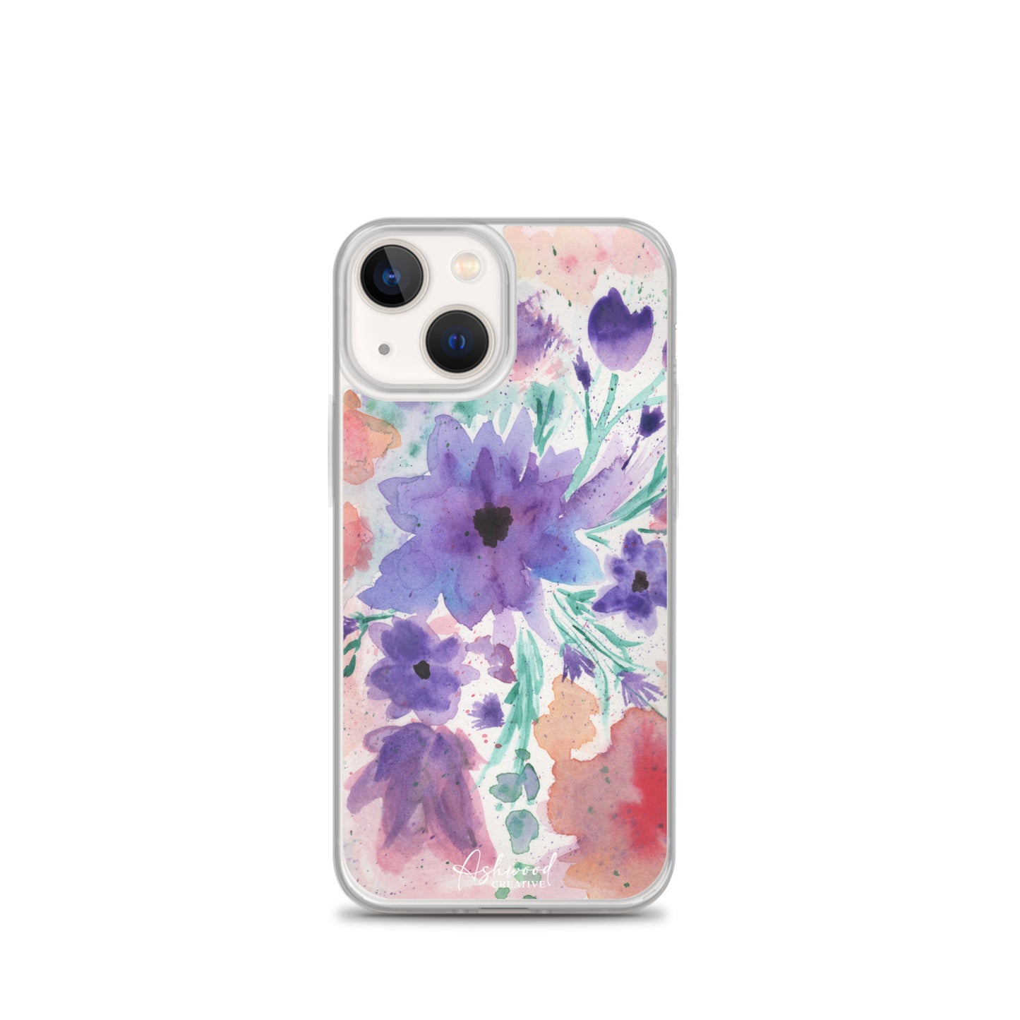 Watercolor Purple Flowers Case for iPhone®