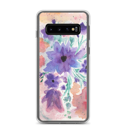 Watercolor Purple Flowers Case for Samsung®