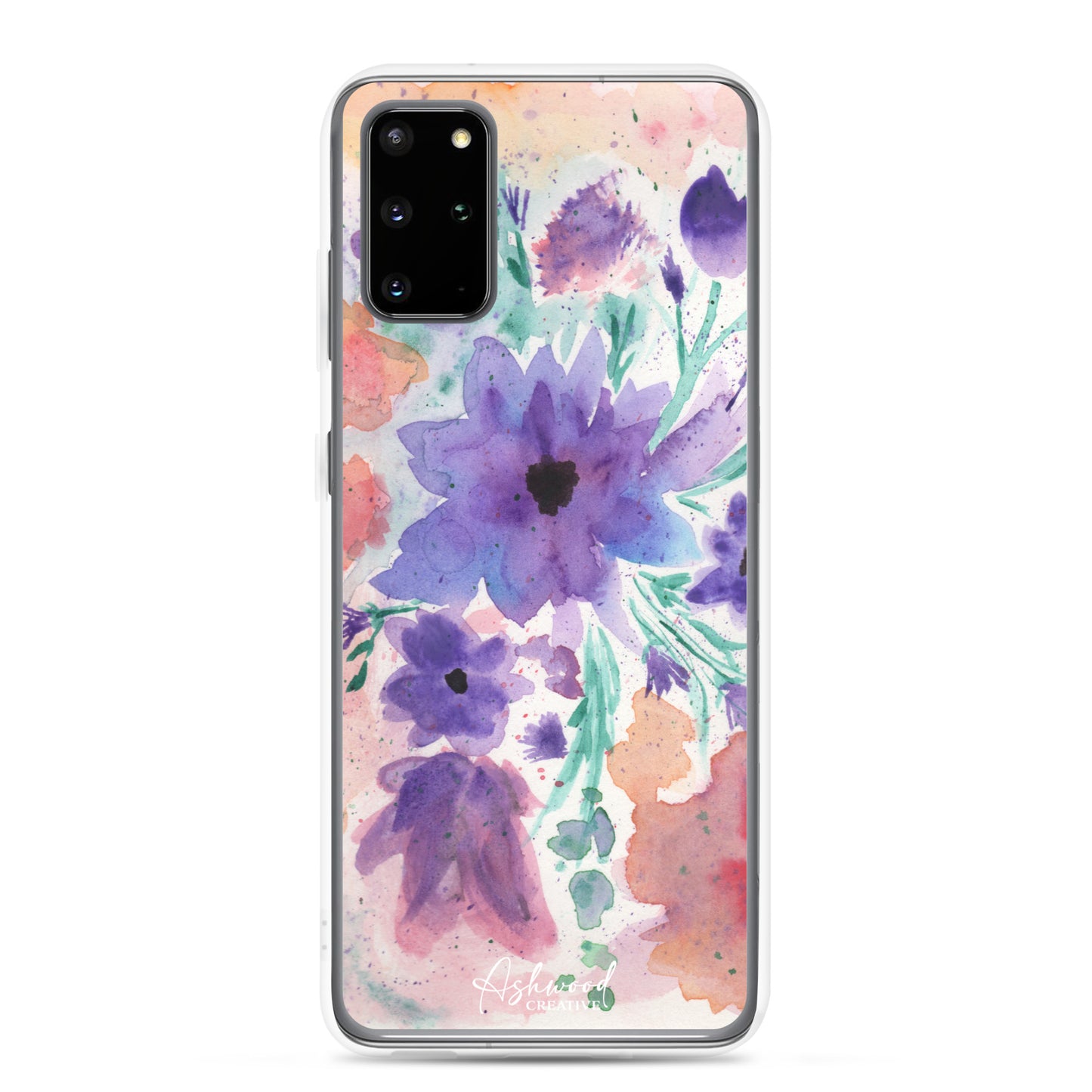 Watercolor Purple Flowers Case for Samsung®