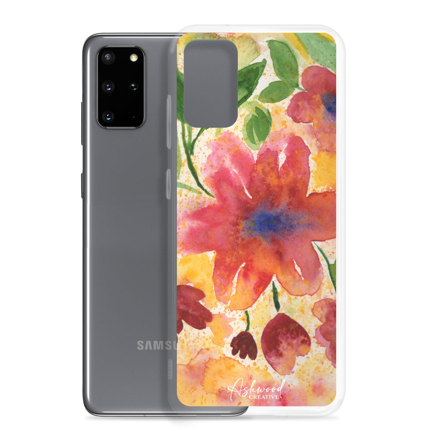 Watercolor Red Flowers Case for Samsung®