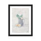 Flowers in the jug Framed matte paper poster