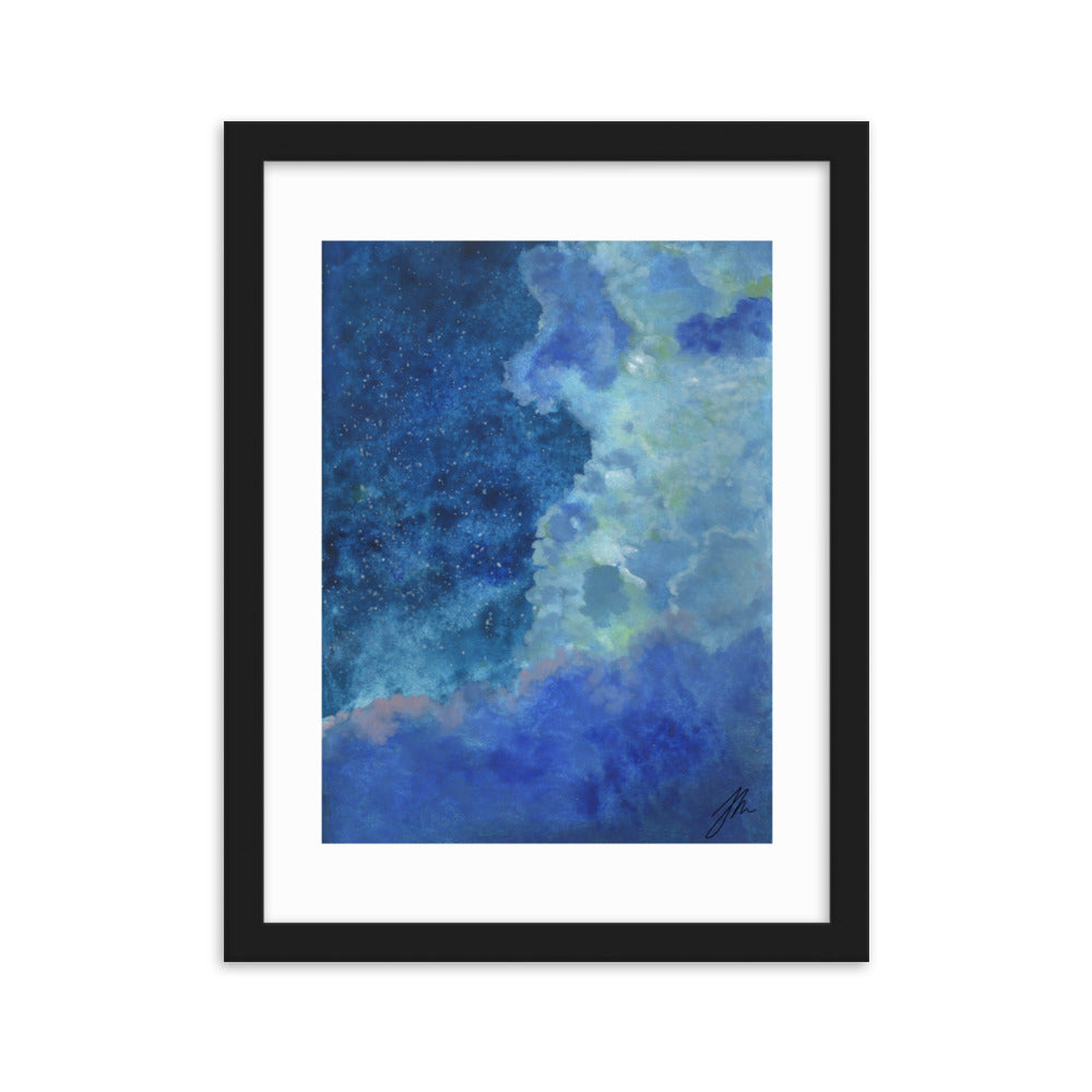 Starry Night Framed matte paper poster