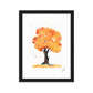 Orange Tree Framed matte paper poster