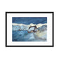 Snowy Chalet Framed matte paper poster