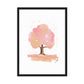 Pink Tree Framed matte paper poster