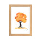 Orange Tree Framed matte paper poster