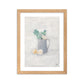 Flowers in the jug Framed matte paper poster