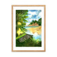 Summer Lake Framed matte paper poster