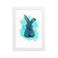 Blue Bunny Framed matte paper poster