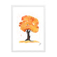 Orange Tree Framed matte paper poster