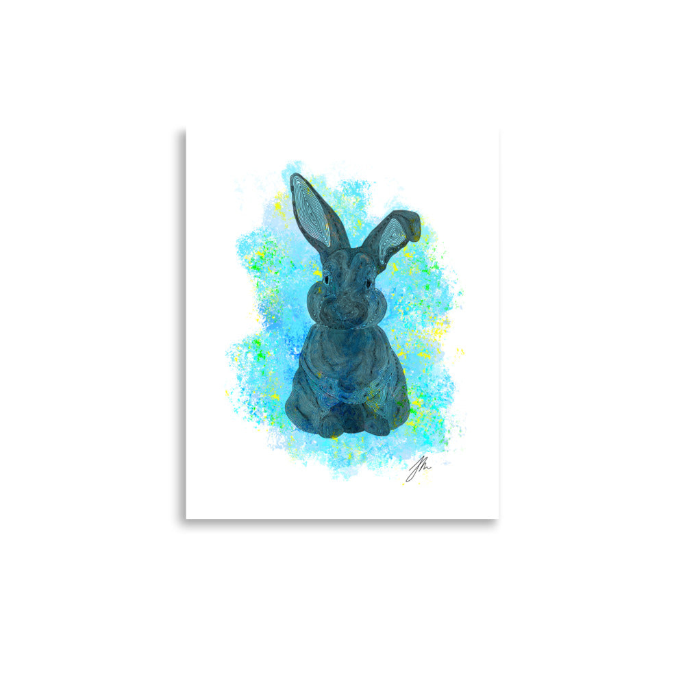 Blue Bunny Poster