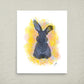 Yellow Bunny Poster