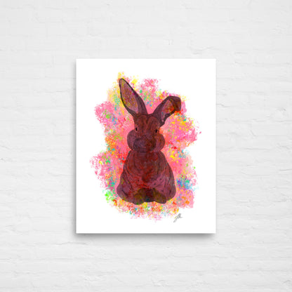 Red Bunny Poster