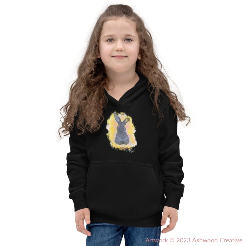 Yellow Bunny Kids Hoodie