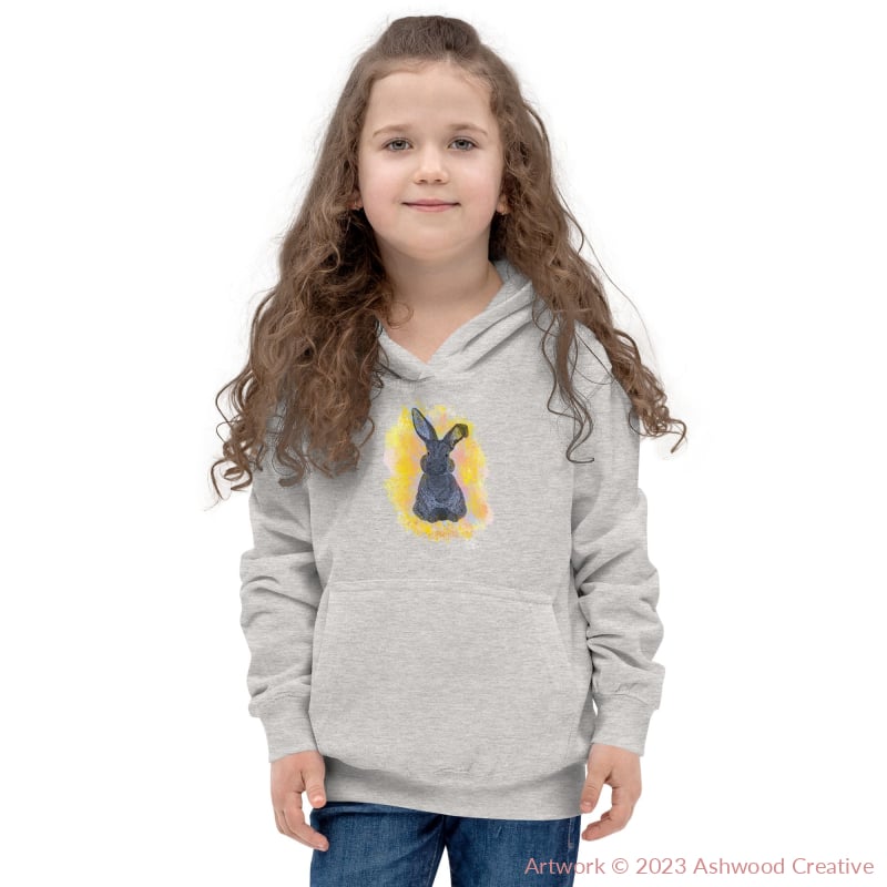 Yellow Bunny Kids Hoodie