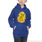 Yellow Fox Kids Hoodie Royal Blue / Xs