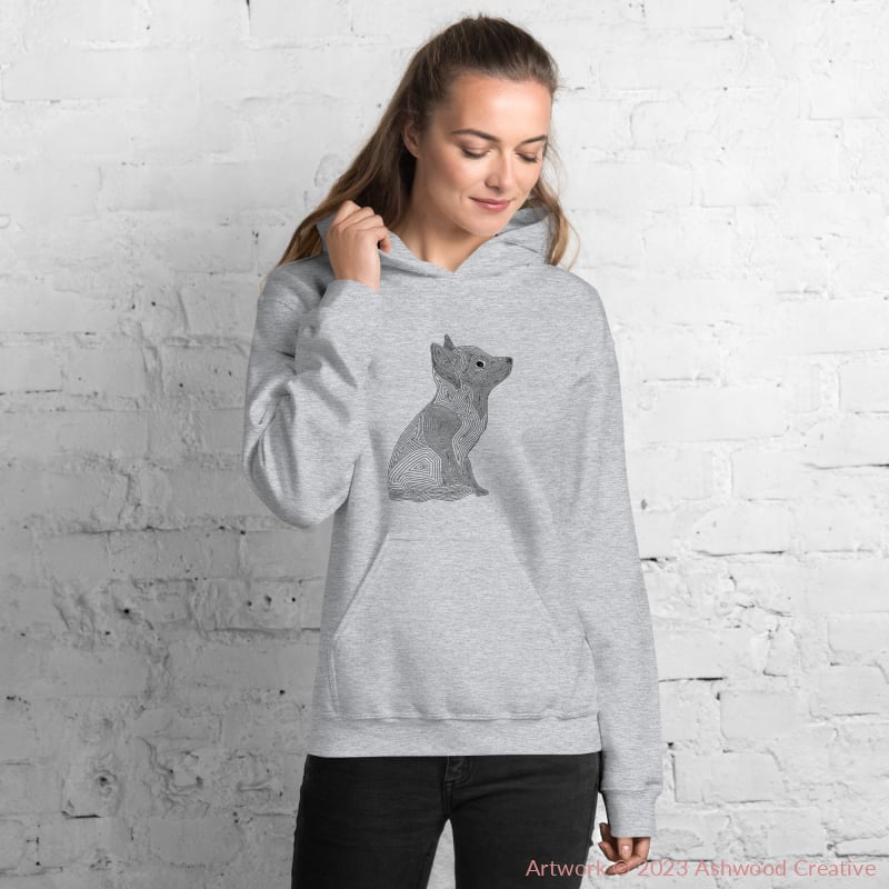 Black clearance fox hoodie