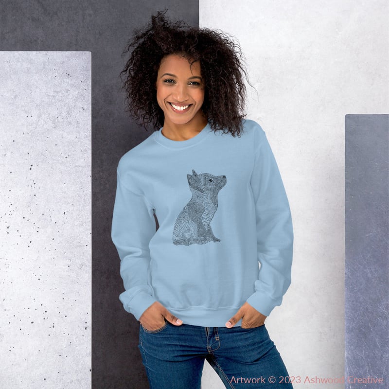 Black Fox Unisex Sweatshirt - Ashwood Creative