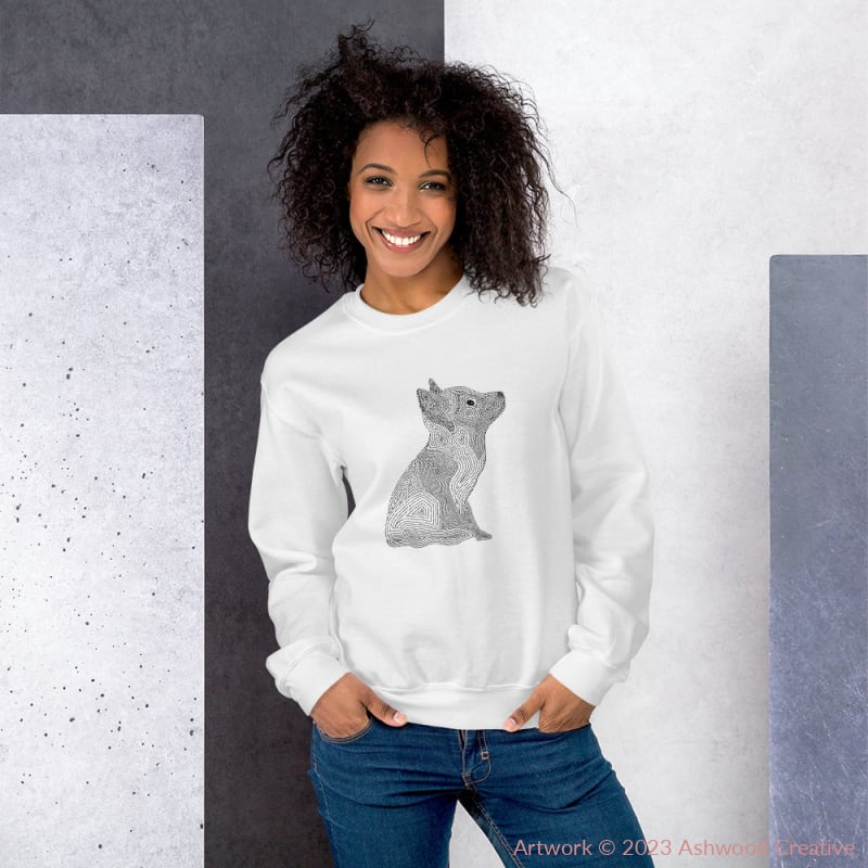 Black Fox Unisex Sweatshirt - Ashwood Creative