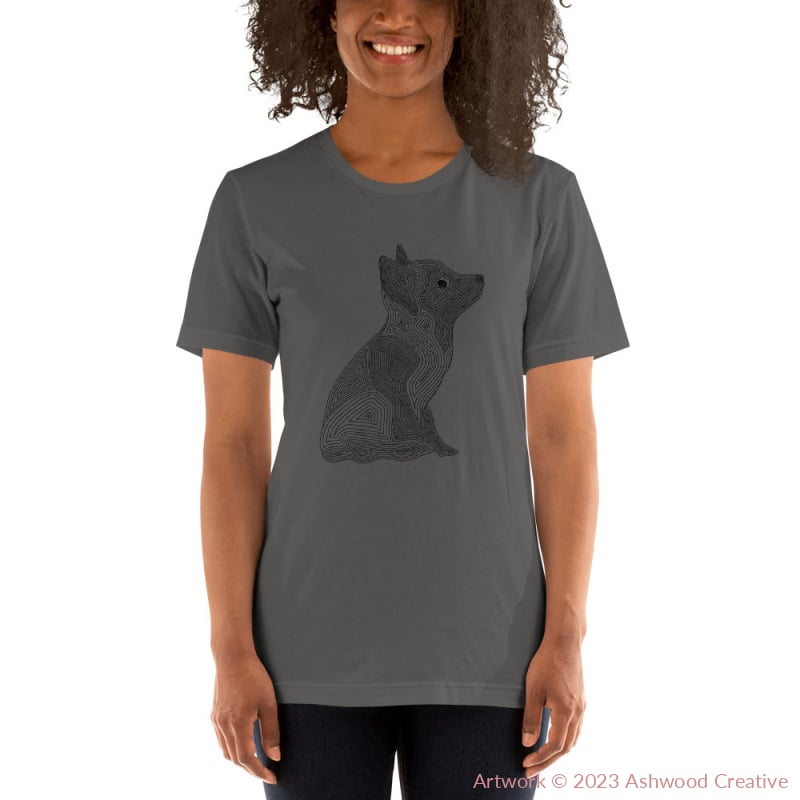 Black Fox Unisex t-shirt - Ashwood Creative