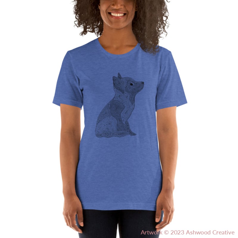 Black Fox Unisex t-shirt - Ashwood Creative