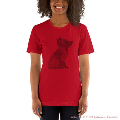 Black Fox Unisex t-shirt - Ashwood Creative