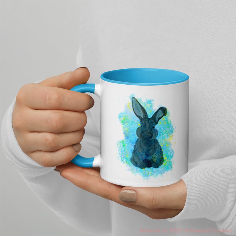 Blue Bunny Mug - Ashwood Creative