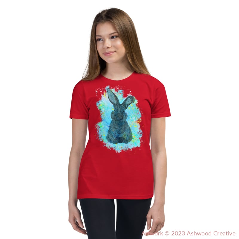 Blue Bunny Youth Short Sleeve T-Shirt Red / S T-Shirt