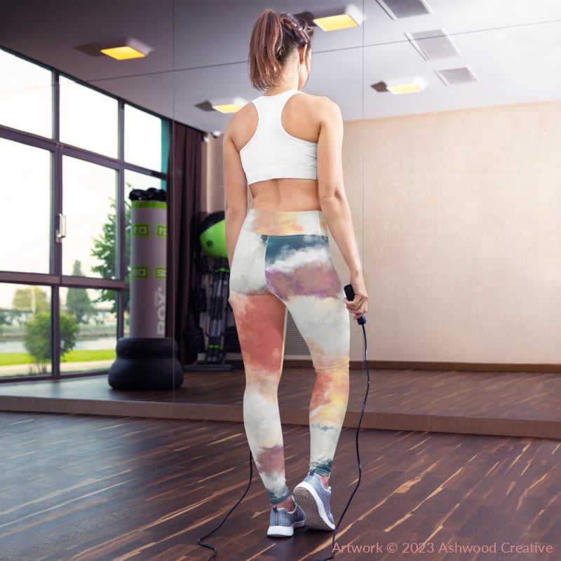 Clouds Yoga Leggings