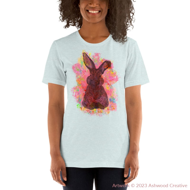 Red Bunny Unisex t-shirt - Ashwood Creative