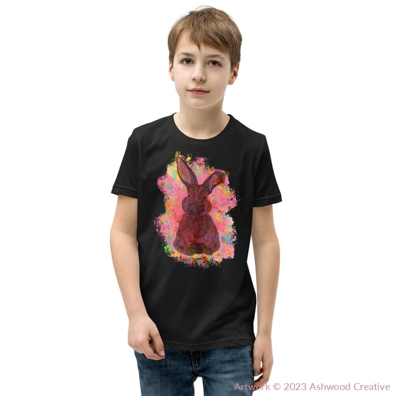 Red Bunny Youth Short Sleeve T-Shirt Black / S T-Shirt