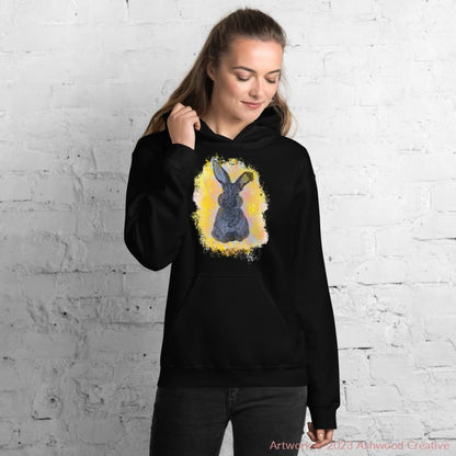 Yellow Bunny Unisex Hoodie - Ashwood Creative