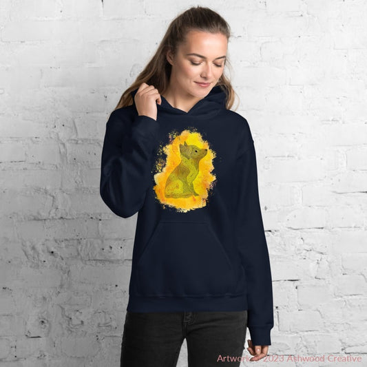 Yellow Fox Unisex Hoodie - Ashwood Creative