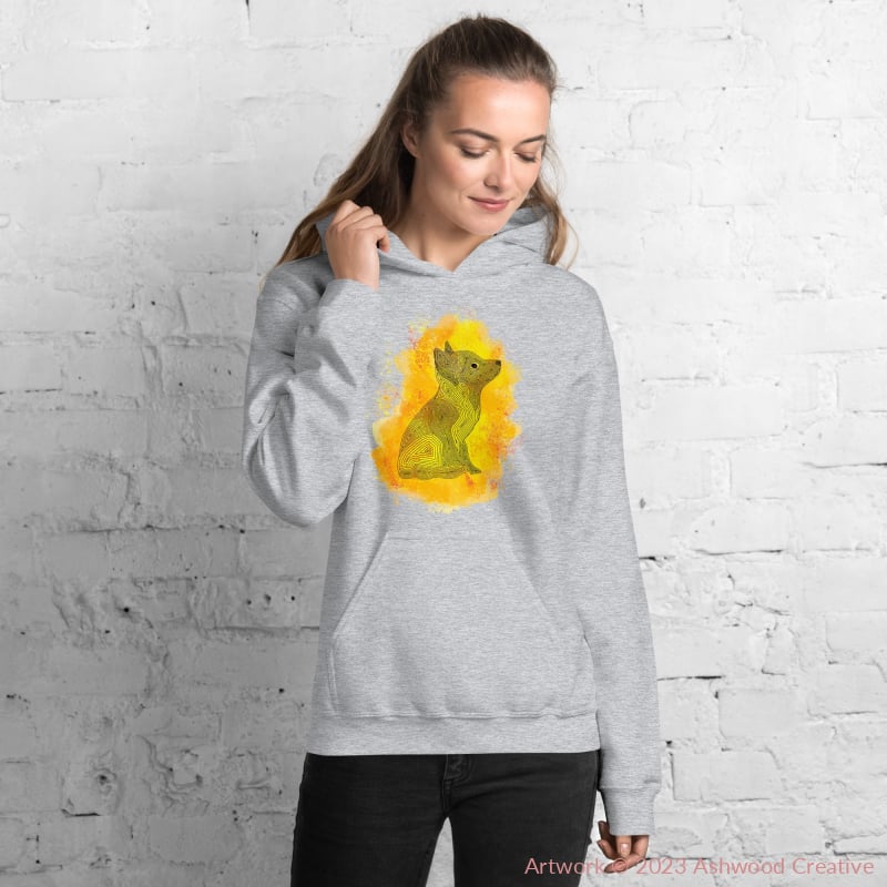 Yellow Fox Unisex Hoodie - Ashwood Creative