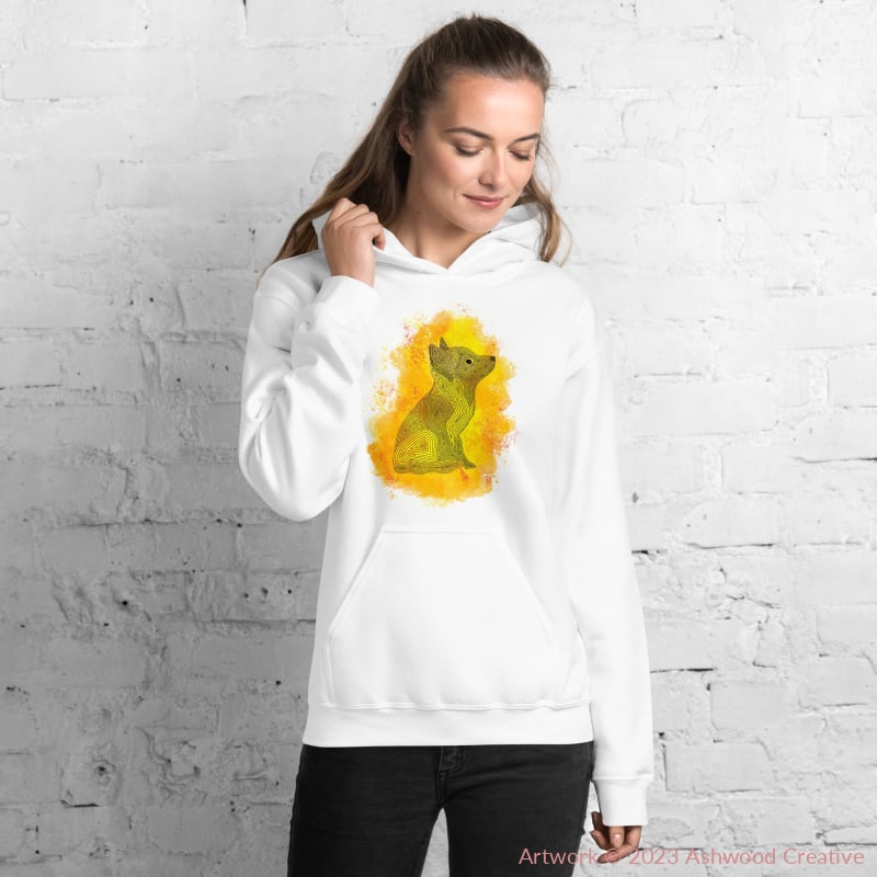 Yellow Fox Unisex Hoodie - Ashwood Creative