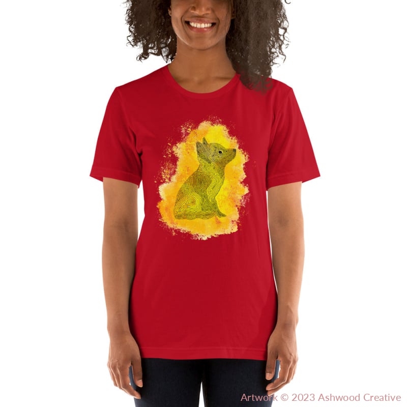 Yellow Fox Unisex t-shirt - Ashwood Creative