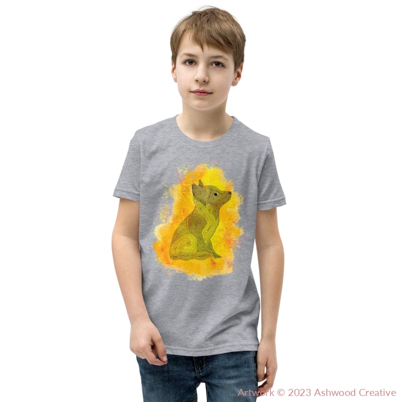 Yellow Fox Youth Short Sleeve T-Shirt Athletic Heather / S T-Shirt