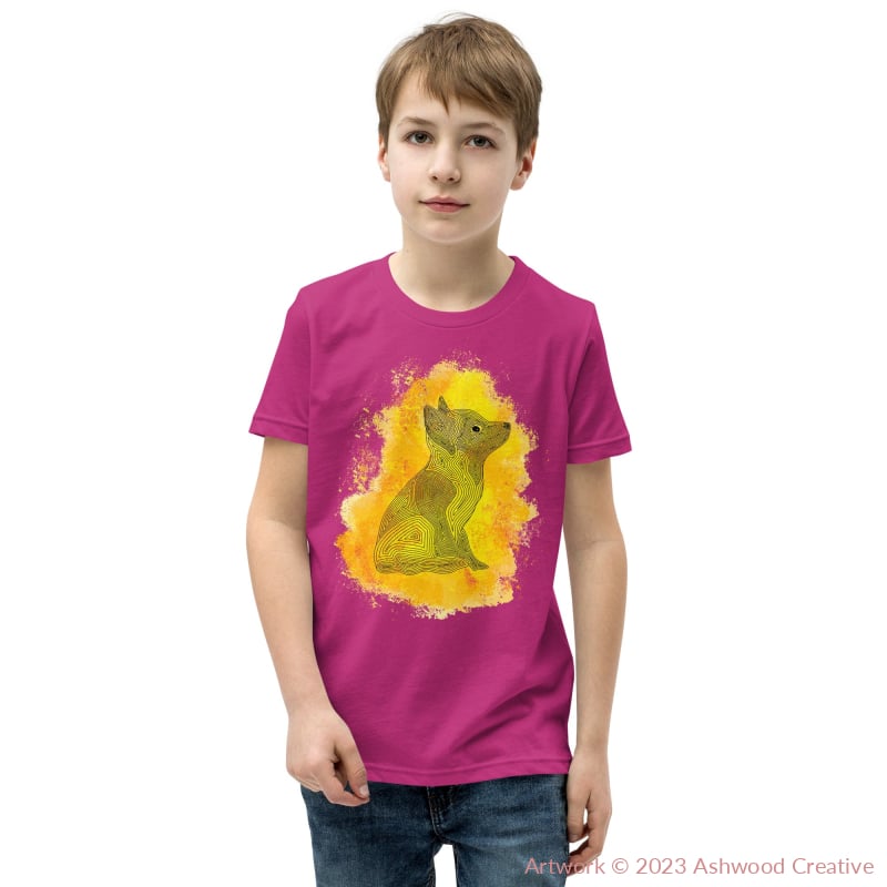 Yellow Fox Youth Short Sleeve T-Shirt Berry / S T-Shirt