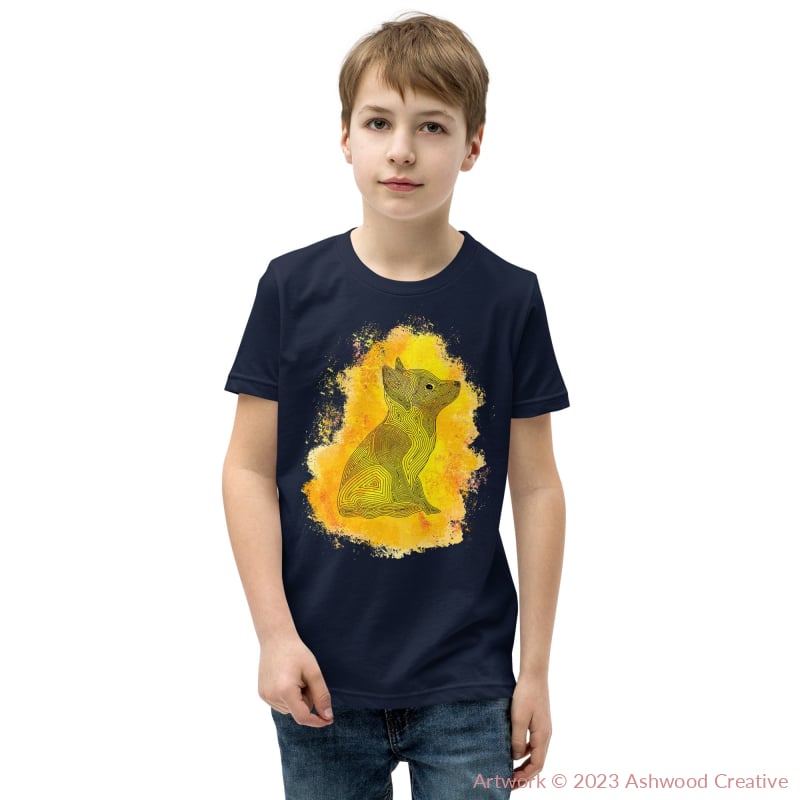 Yellow Fox Youth Short Sleeve T-Shirt Navy / S T-Shirt